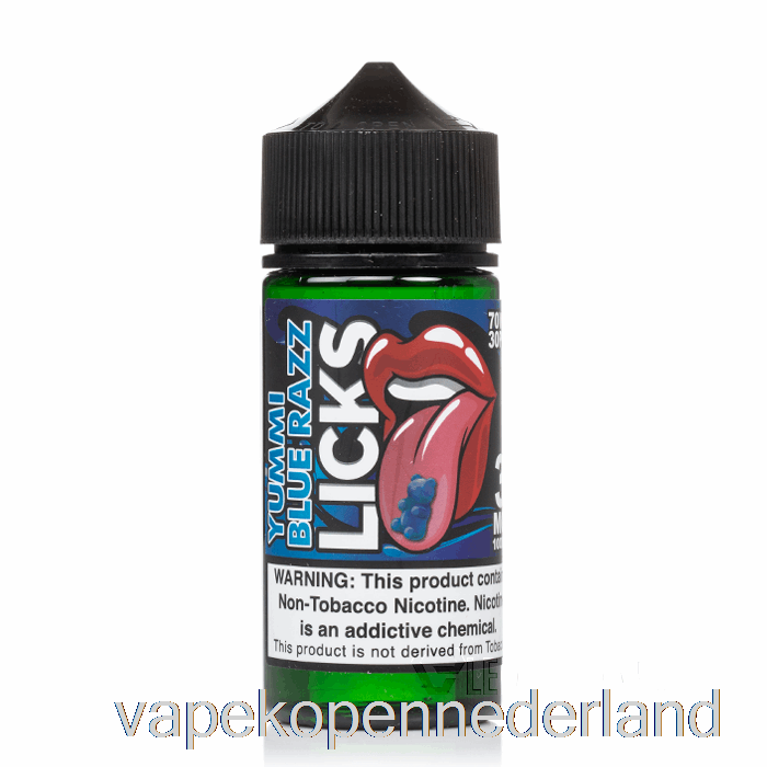 Elektronische Sigaret Vape Yummi Blauwe Framboos - Likjes Roll Upz - 100ml 0mg